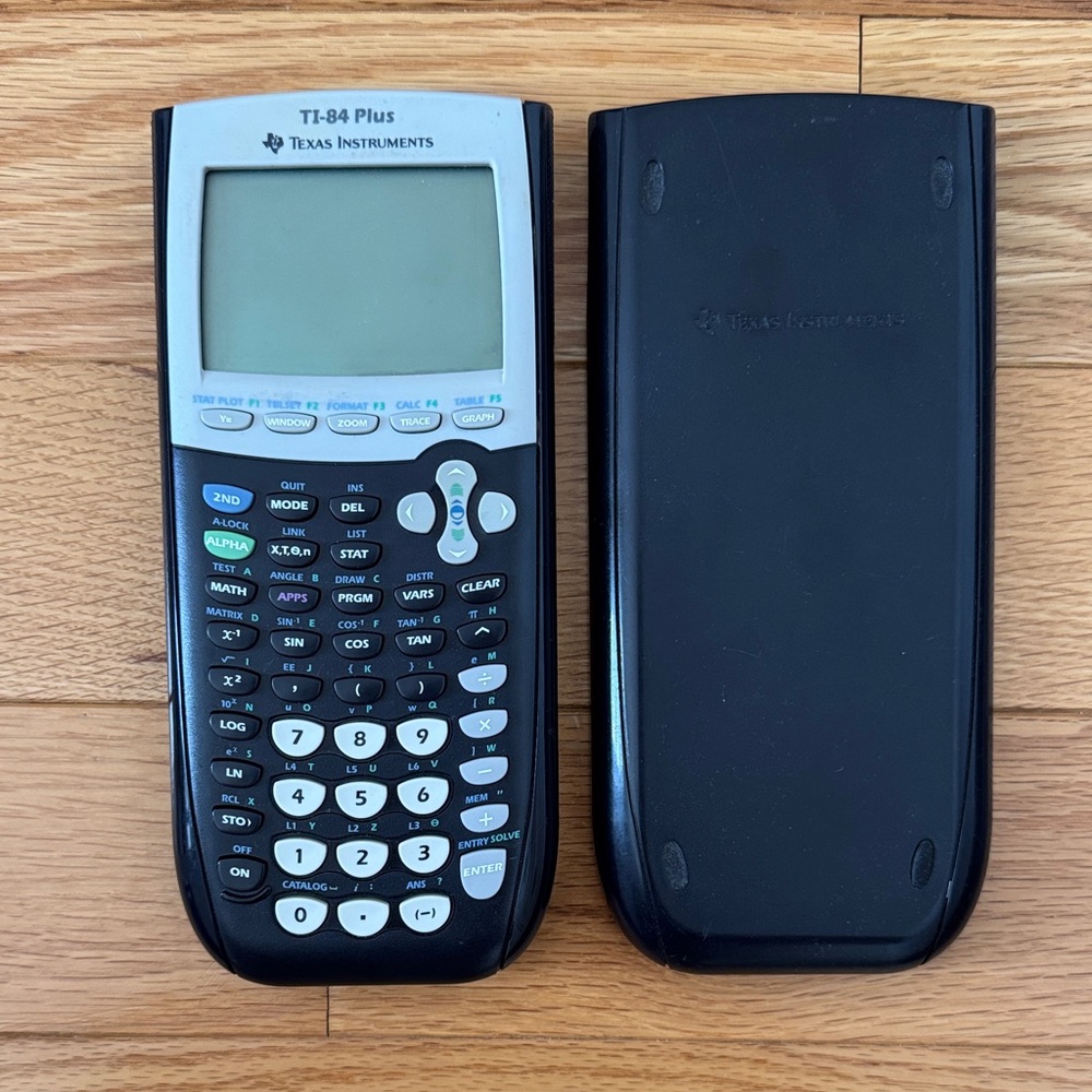 Texas Instruments TI-84 Plus Graphing Calculator - Black and Gray